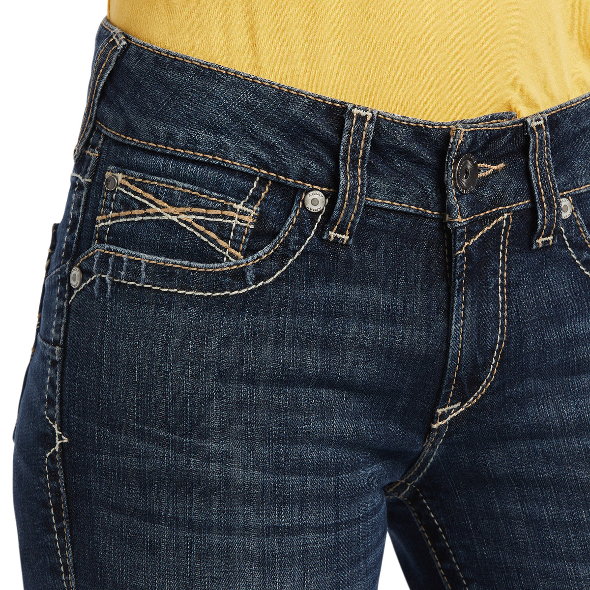 ARIAT WOMENS REAL PERFECT RISE BOOT CUT JEANS