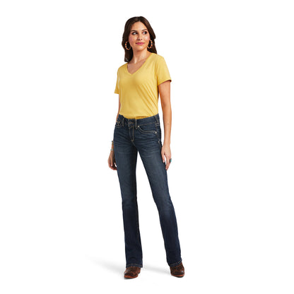 ARIAT WOMENS REAL PERFECT RISE BOOT CUT JEANS