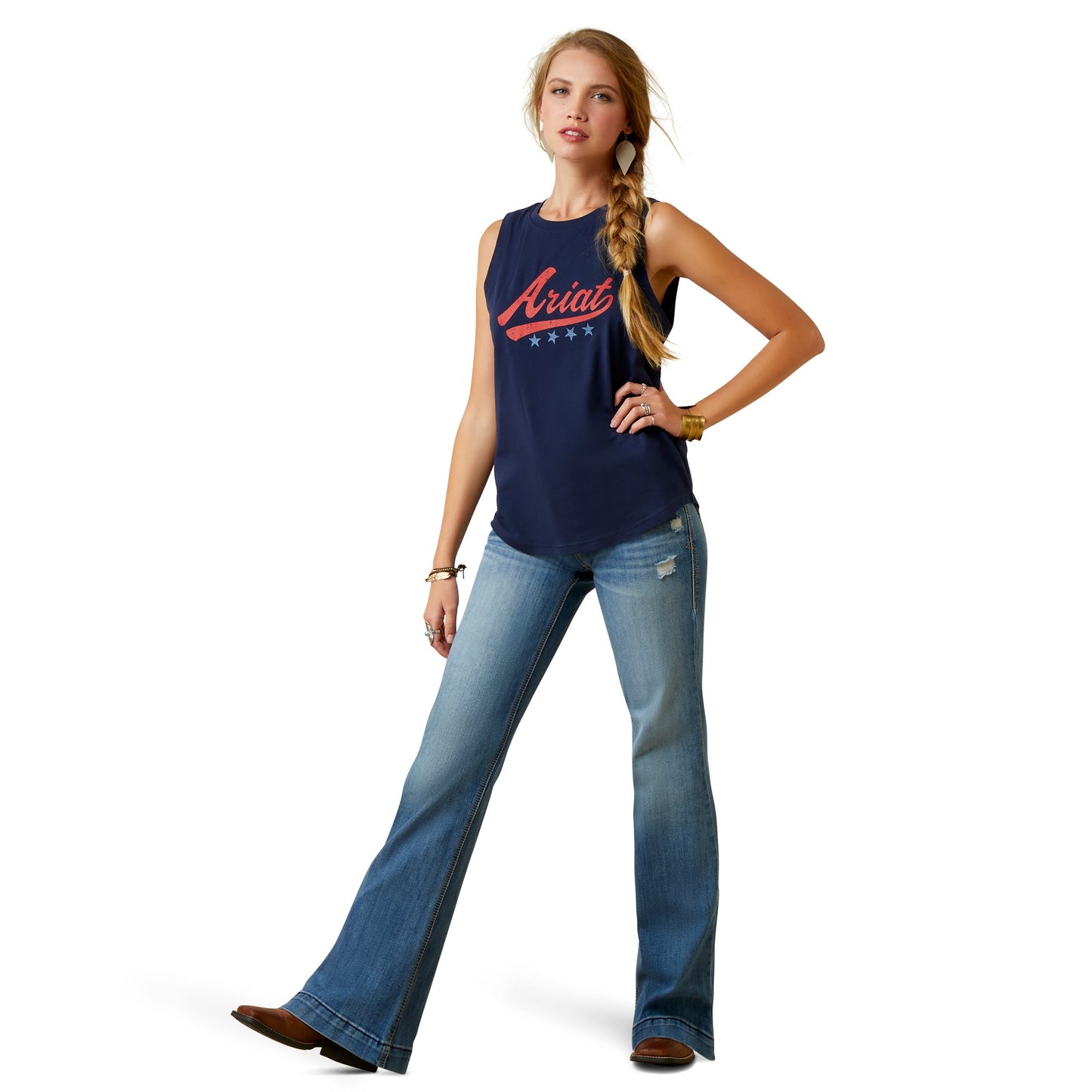 ARIAT WOMENS RETRO SLEEVELESS TANK