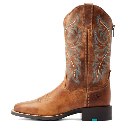 ARIAT WOMENS ROUND UP BACK ZIP BOOTS