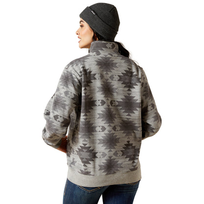 ARIAT WOMENS SIENNA 1/2 ZIP MARBLE SOUTHWEST SWEATSHIRT