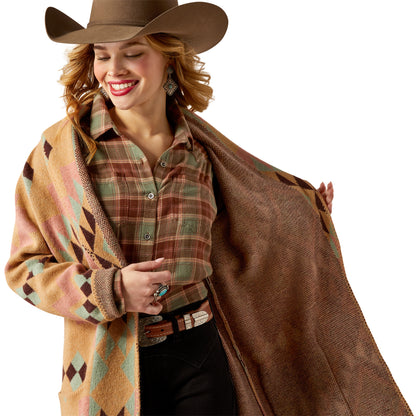ARIAT WOMENS SUNSET CHIC BLANKET COAT