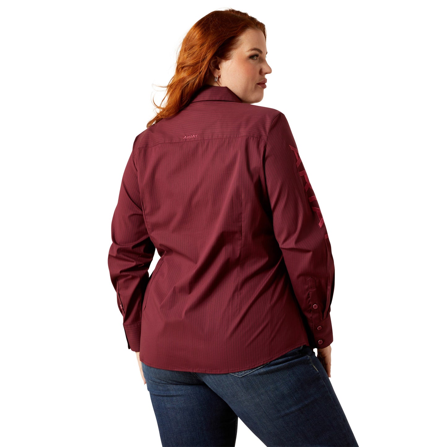 ARIAT WOMENS TEAM KIRBY PORT ROYALE STRIPE SHIRT