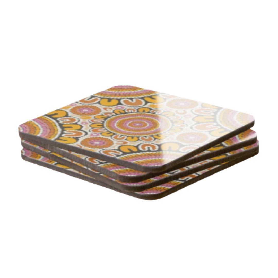 ART BY DEBBIE PRINTED COASTERS-Ranges Country