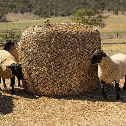 BAINBRIDGE KNOTTED ROUND HAY BALE HAT NET 5ft X 4ft