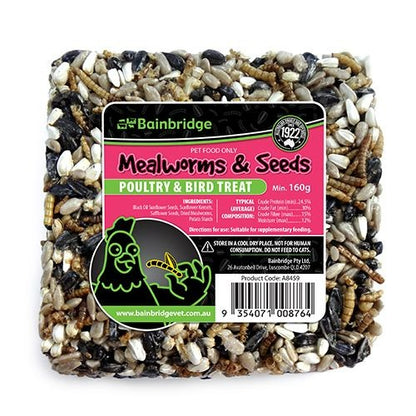 BAINBRIDGE MEALWORMS AND SEEDS TREAT BLOCK-Ranges Country