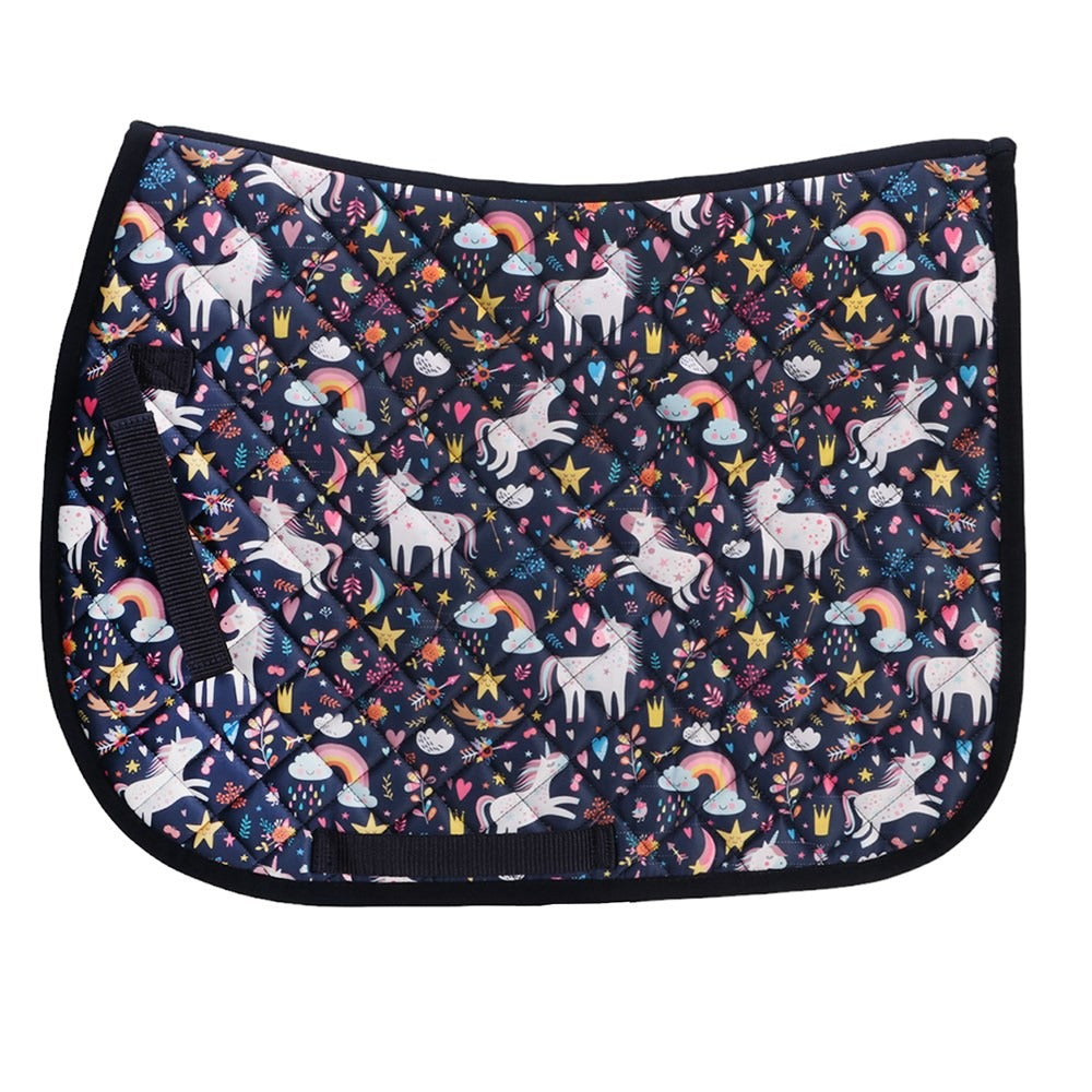 BAMBINO NAVY UNICORN SADDLE PAD-Ranges Country