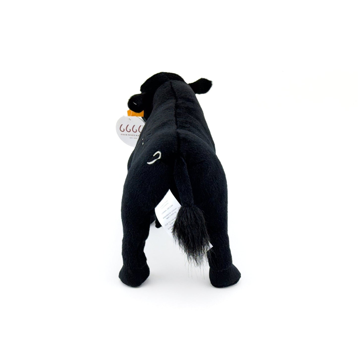 BIG COUNTRY TOYS FOUR SIXES BLACK ANGUS PLUSH 14in