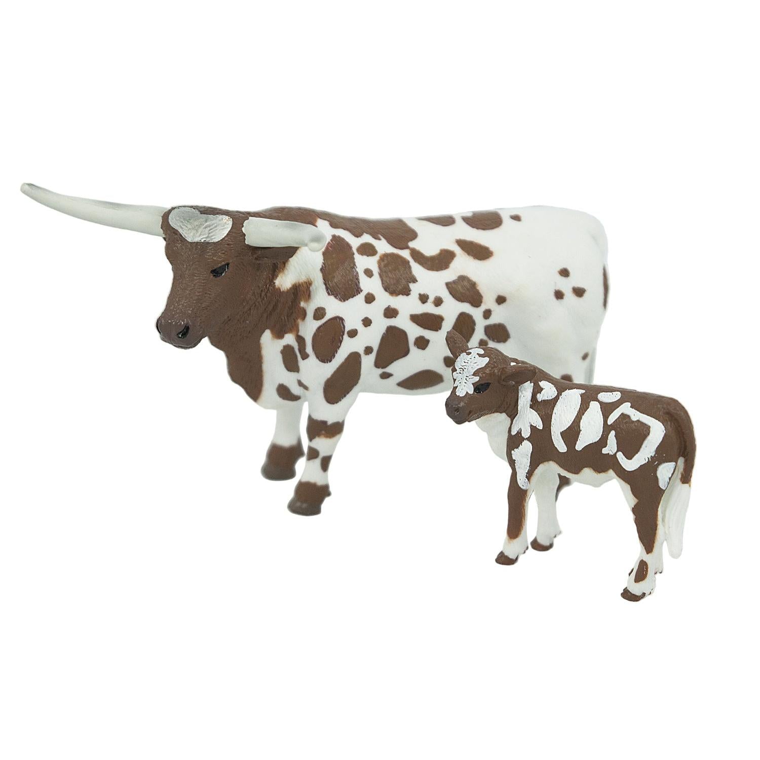 BIG COUNTRY TOYS LONGHORN COW & CALF-Ranges Country