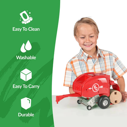 BIG COUNTRY TOYS RED HAY BALER