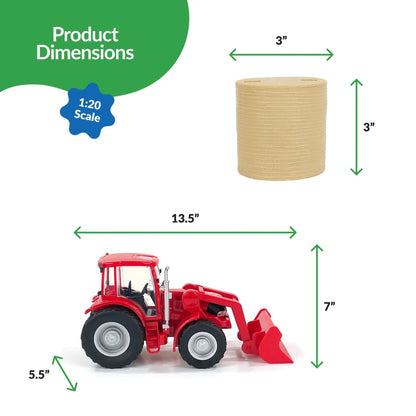 BIG COUNTRY TOYS RED TRACTOR AND IMPLEMENTS