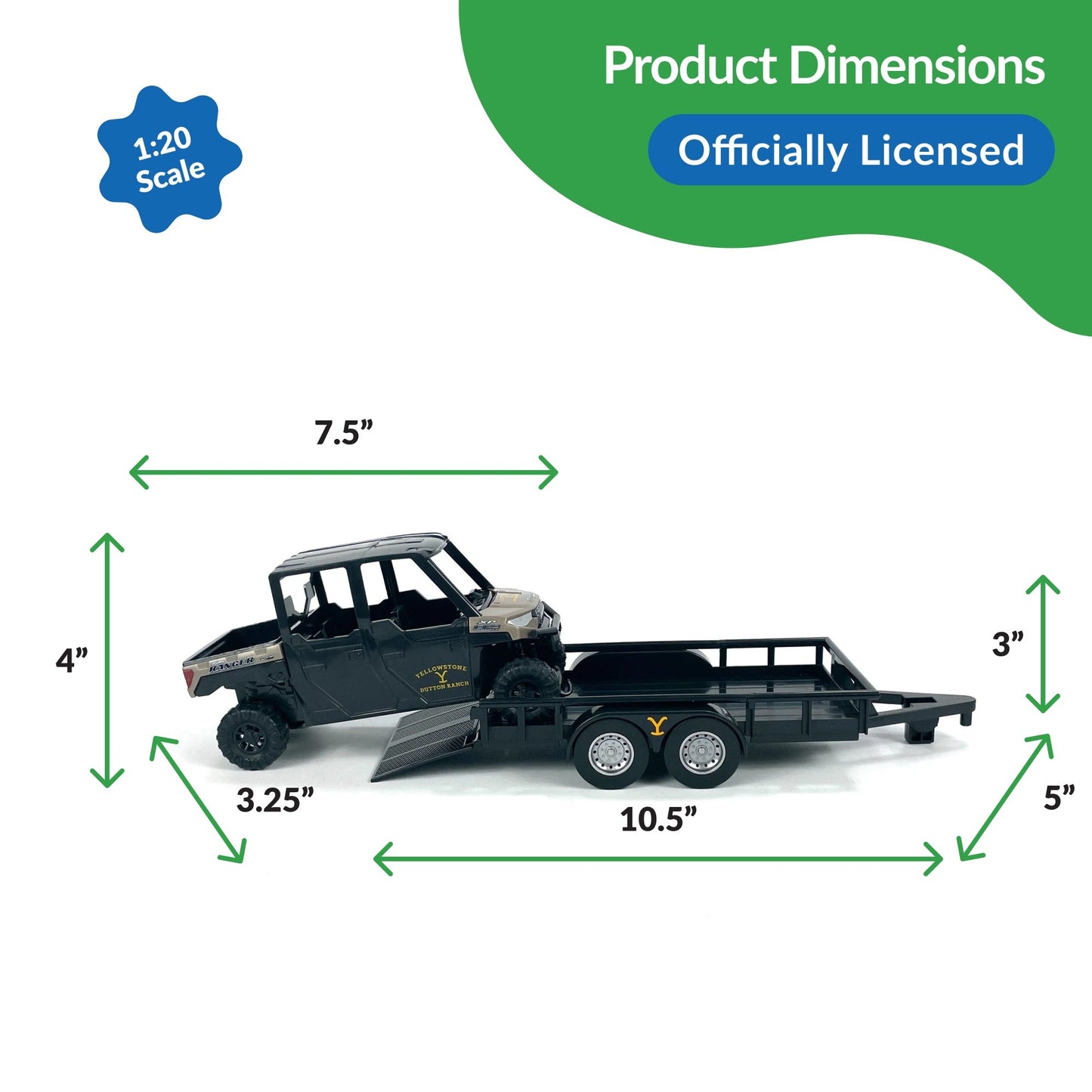 BIG COUNTRY TOYS YELLOWSTONE RIP WHEELERS POLARIS RANGER