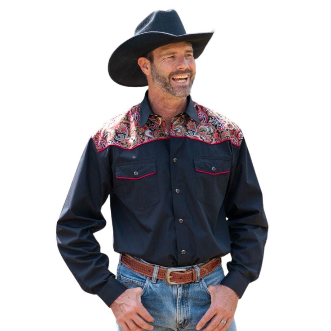 BRIGALOW MENS PAISLEY SHOULDERS SHIRT-Ranges Country