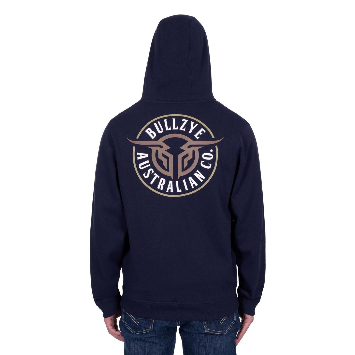 BULLZYE MENS BULLRING ZIP UP HOODY