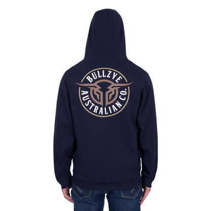 BULLZYE MENS BULLRING ZIP UP HOODY