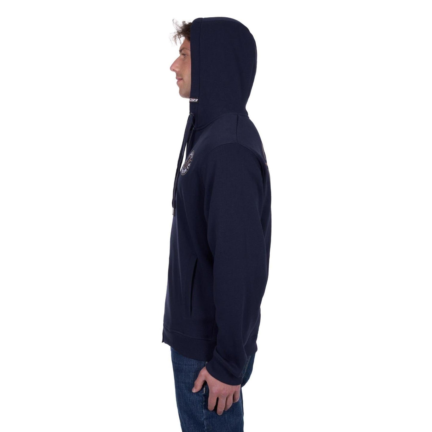 BULLZYE MENS BULLRING ZIP UP HOODY
