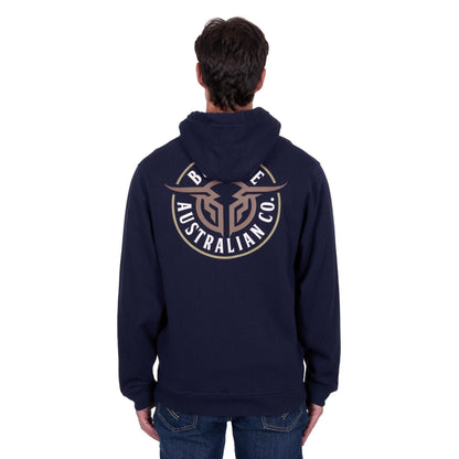 BULLZYE MENS BULLRING ZIP UP HOODY