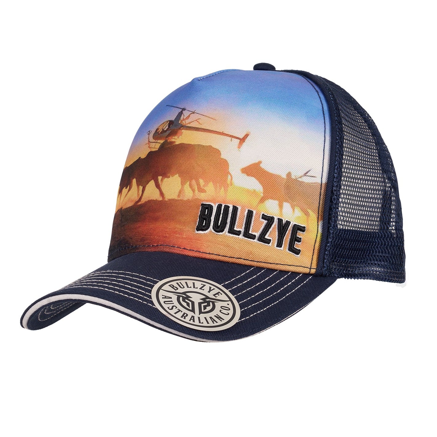 BULLZYE OUTBACK HIGH PROFILE TRUCKER CAP-Ranges Country