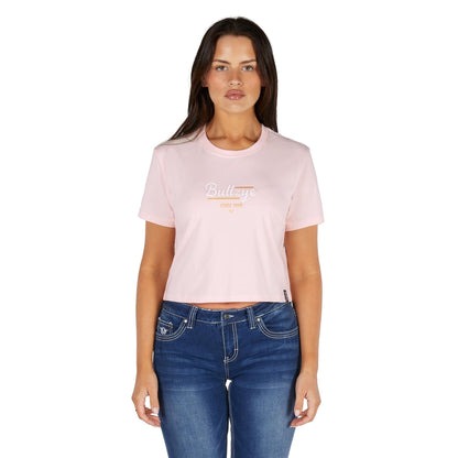 BULLZYE WOMENS EVIE CROP TEE