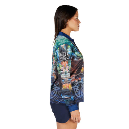 BULLZYE WOMENS WATERFALL FISHING SHIRT