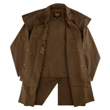 BURKE & WILLS STOCKMAN SHORT OILSKIN COAT