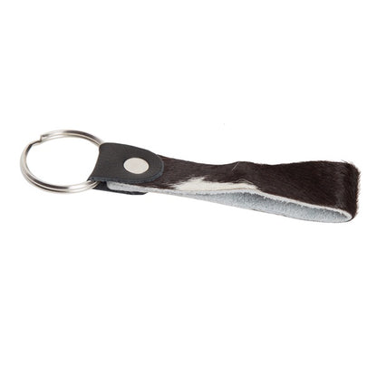 HAIR ON COWHIDE LOOP KEY RING