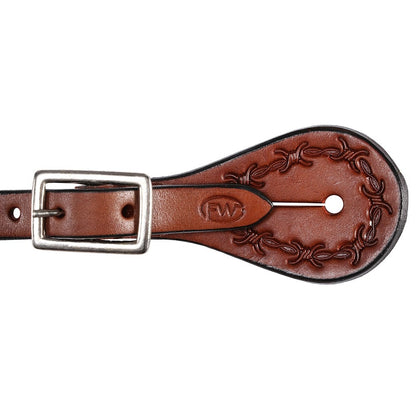 FORT WORTH BARBED WIRE REGULAR SPUR STRAPS