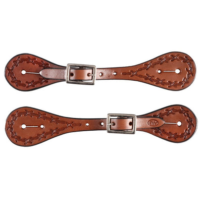 FORT WORTH BARBED WIRE REGULAR SPUR STRAPS-Ranges Country
