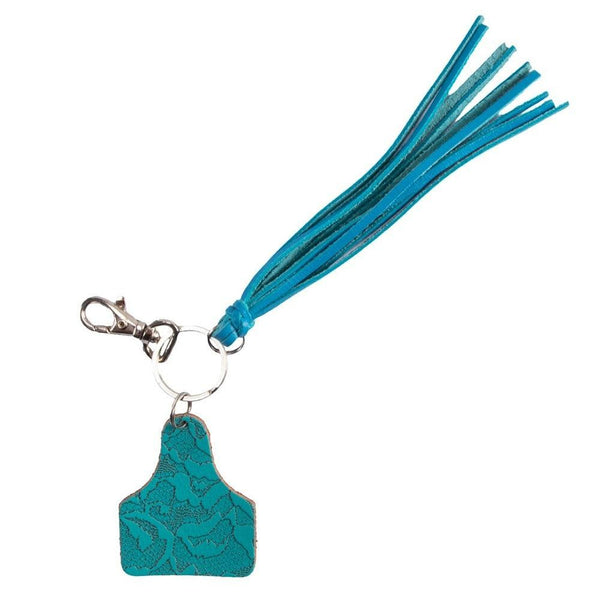 FORT WORTH EAR TAG TASSEL KEY RING-Ranges Country