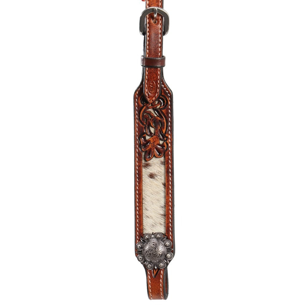FORT WORTH LONGHORN COWHIDE INLAY BRIDLE