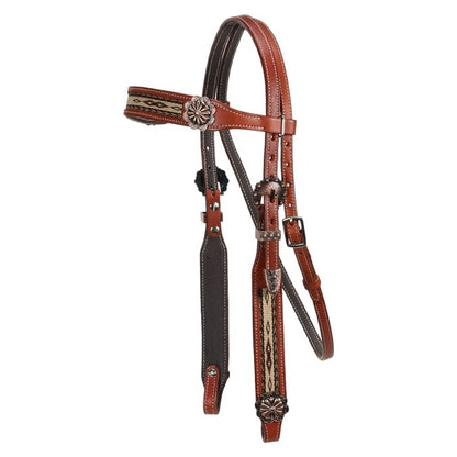 FORT WORTH NAVAJO BROW BRIDLE-Ranges Country