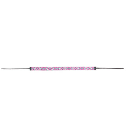 FORT WORTH PINK AZTEC BEADED 3/4in HAT BAND