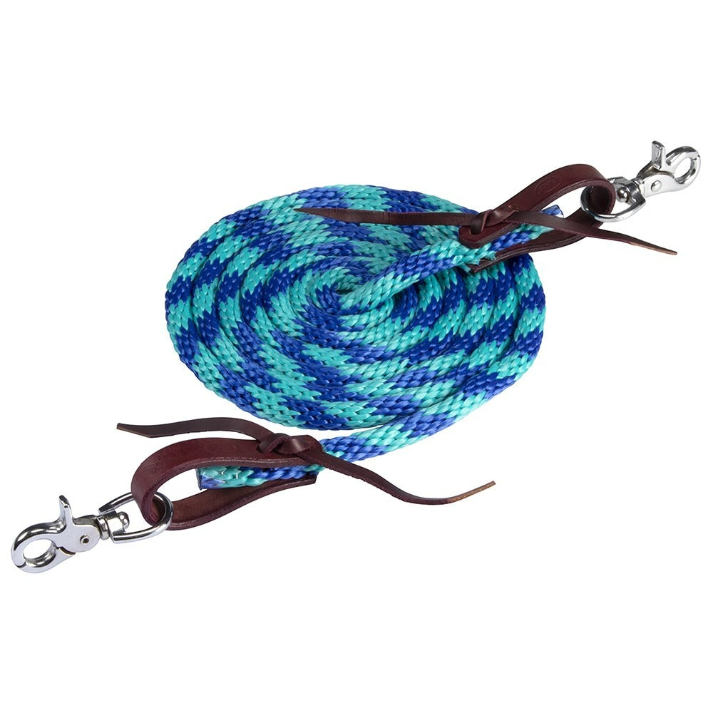 FORT WORTH POLY ROPER REINS w/ SNAP ENDS