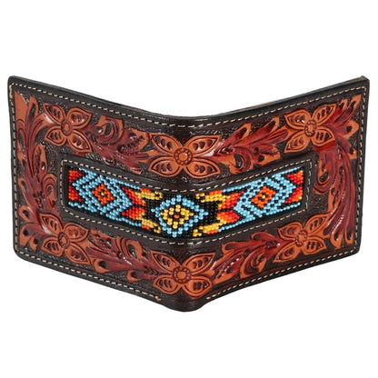 FORT WORTH TURQUOISE AZTEC BI FOLD WALLET