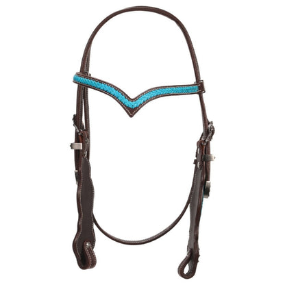 FORT WORTH V BROW w/ BRAIDING BRIDLE