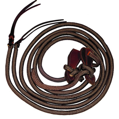 FORT WORTH YACHT ROPE SPLIT REINS w/ SLOBBER STRAPS