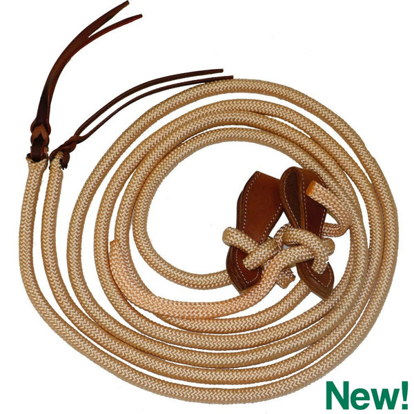 FORT WORTH YACHT ROPE SPLIT REINS w/ SLOBBER STRAPS-Ranges Country