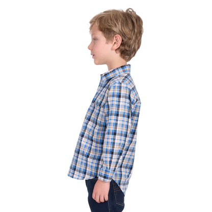 HARD SLOG KIDS GIBSON HALF BUTTON SHIRT