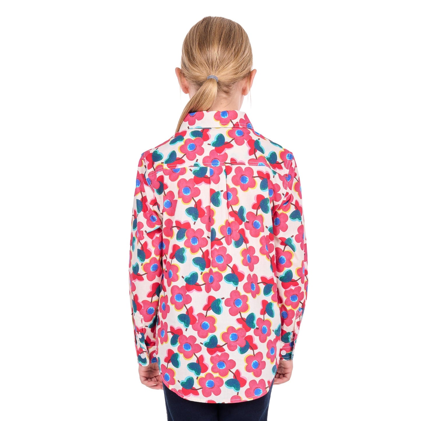 HARD SLOG KIDS LORRI HALF BUTTON SHIRT