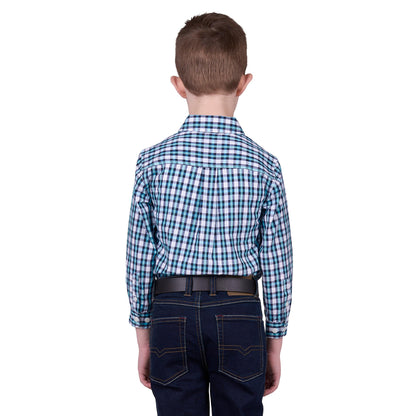 HARD SLOG KIDS RUI HALF BUTTON SHIRT