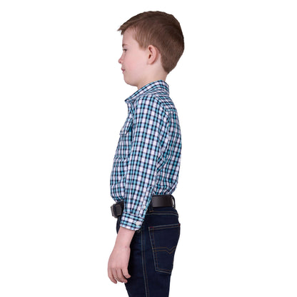 HARD SLOG KIDS RUI HALF BUTTON SHIRT