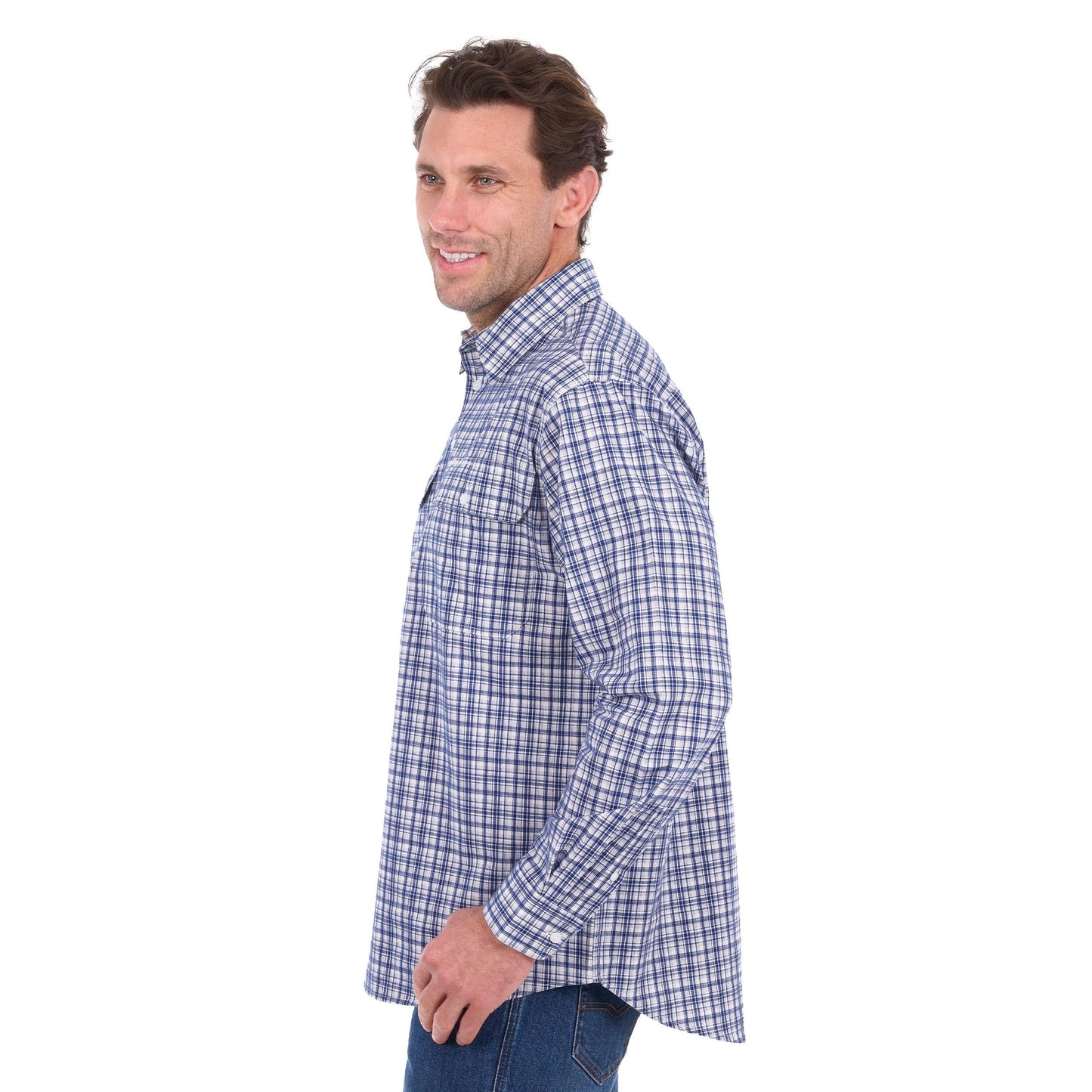 HARD SLOG MENS BROOKS HALF BUTTON SHIRT