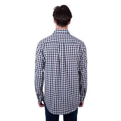 HARD SLOG MENS DELL HALF BUTTON SHIRT