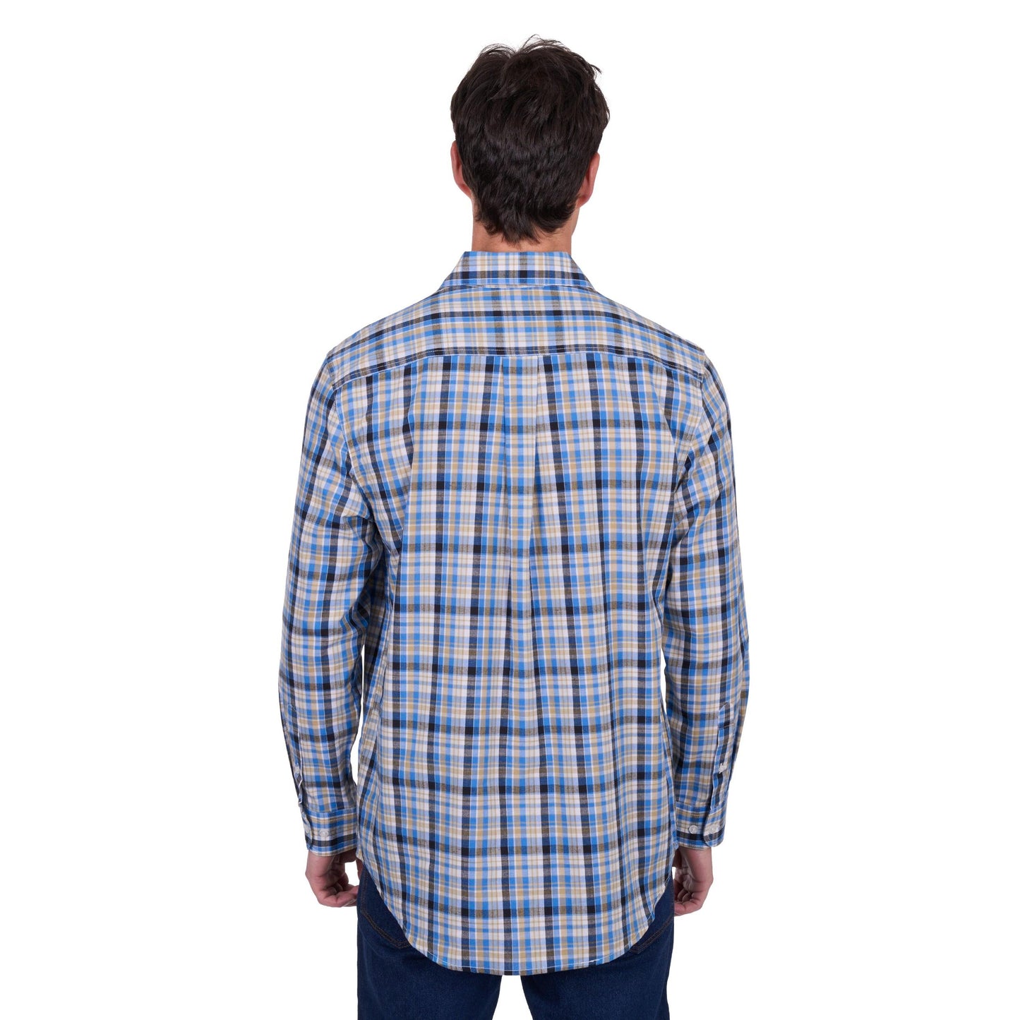 HARD SLOG MENS GIBSON HALF BUTTON SHIRT