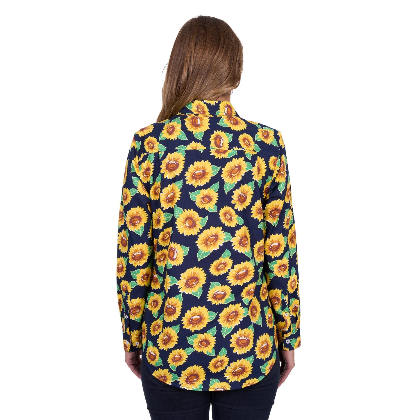 HARD SLOG WOMENS ALLY HALF BUTTON SHIRT