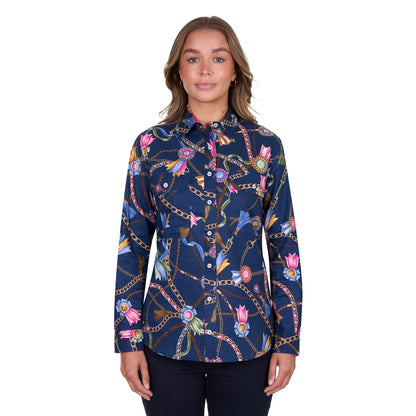 HARD SLOG WOMENS JOLIE FULL BUTTON SHIRT-Ranges Country