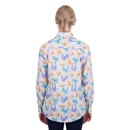HARD SLOG WOMENS MEADOW HALF BUTTON SHIRT