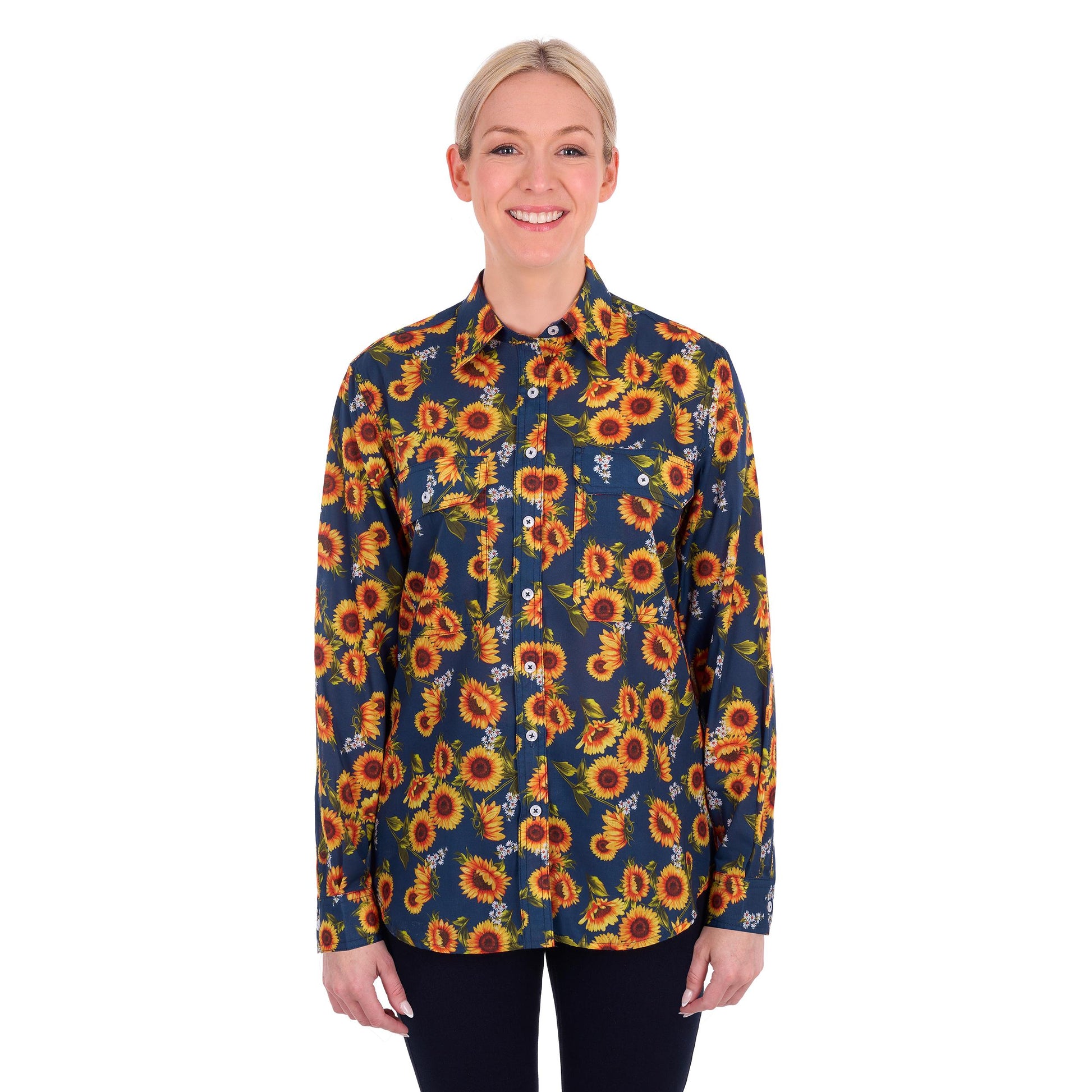 HARD SLOG WOMENS TABBY FULL BUTTON SHIRT-Ranges Country