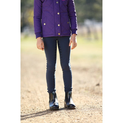 HUNTINGTON GIRLS PULL ON FULL SEAT GEL STRETCH BREECHES