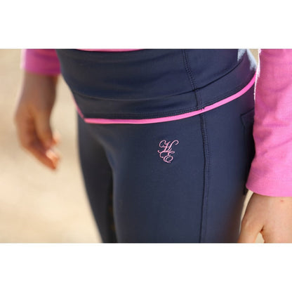 HUNTINGTON GIRLS PULL ON FULL SEAT GEL STRETCH BREECHES